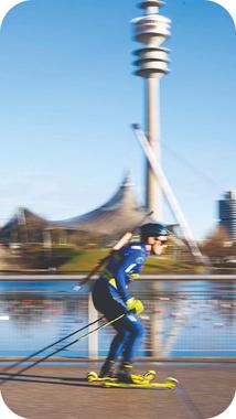Skiing Athelete
