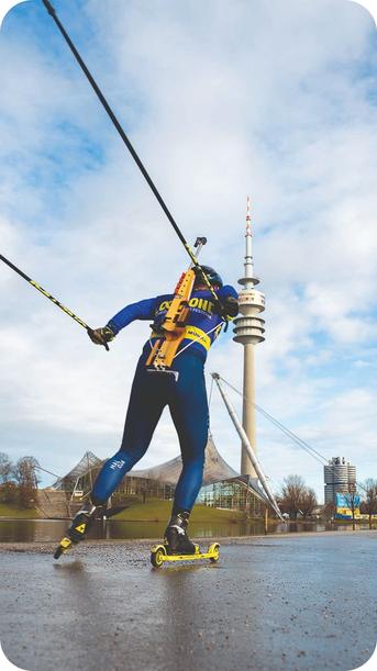 Skiing Athelete
